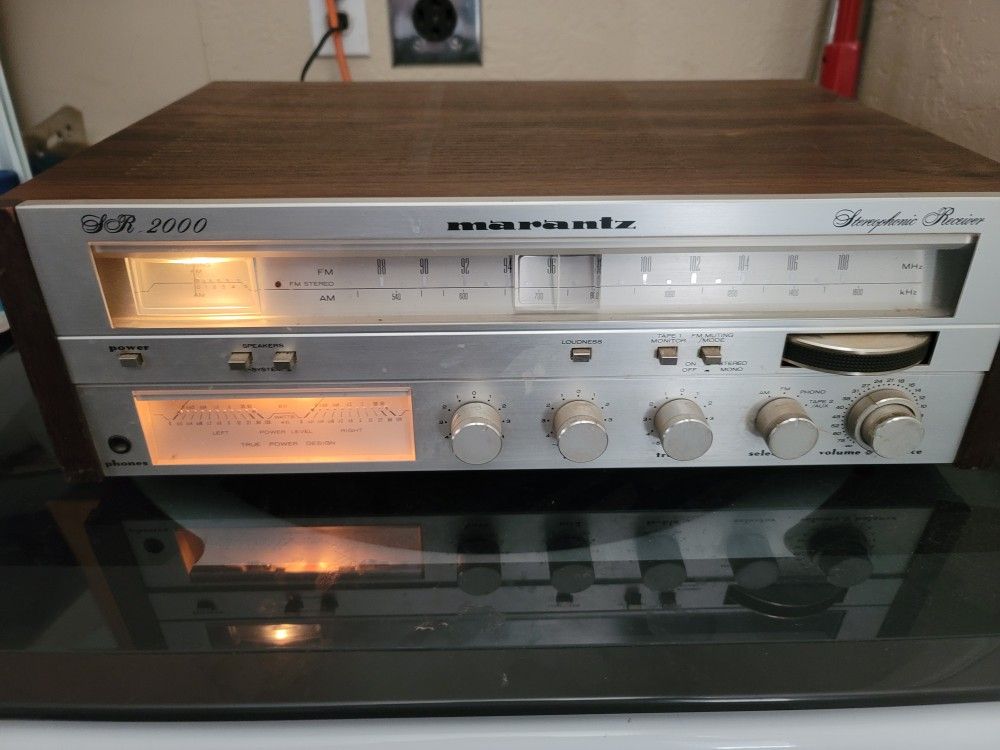 Vintage Marantz Silverface Receiver Model SR2000 $300 Pickup In Oakdale