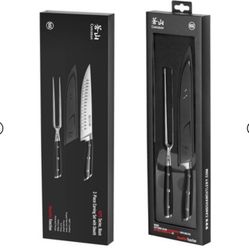 Cangshan Alps Series 2pc Carving Set with Sheath. New in box