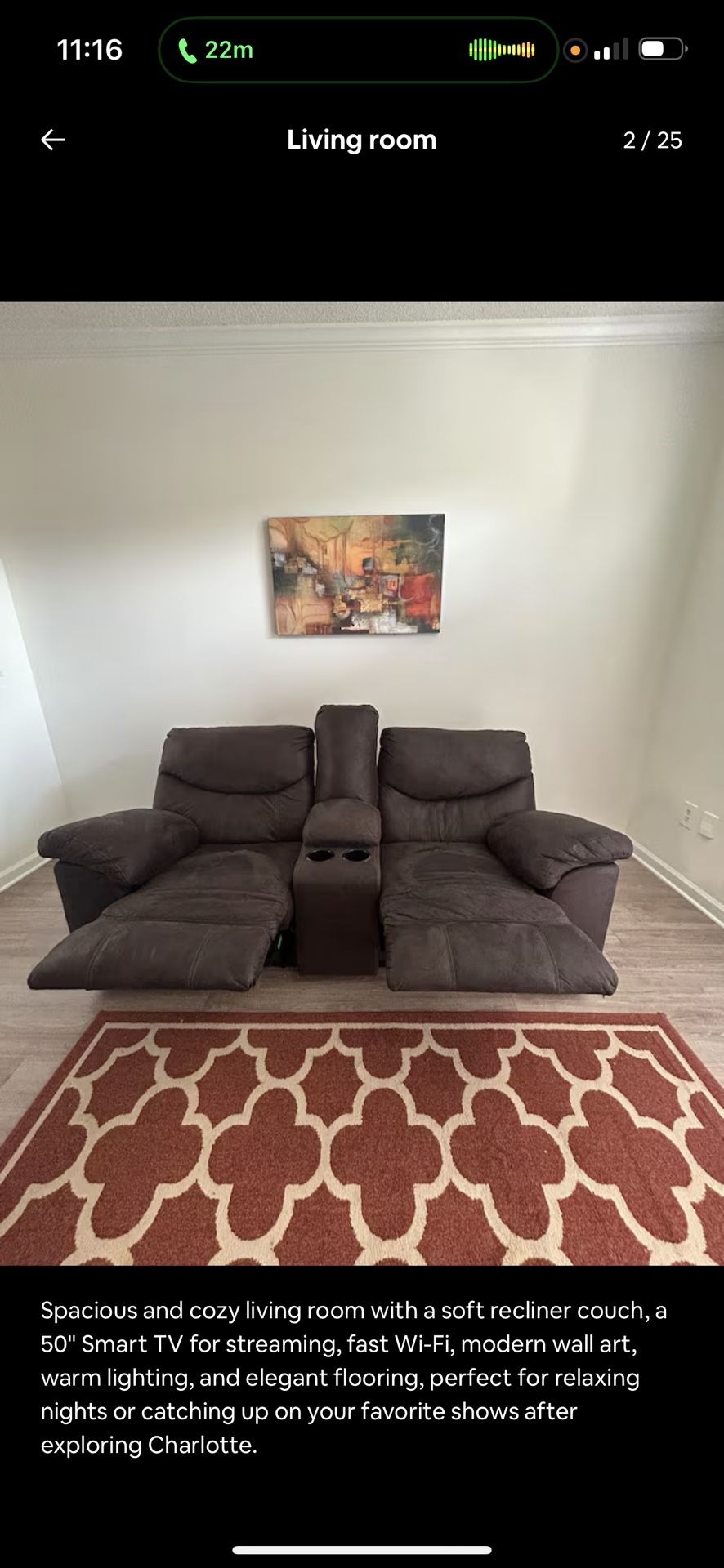 RECLINER COUCH 