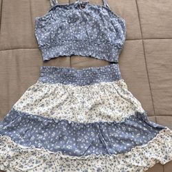 two-piece floral set (Hippie Rose) **OBO**