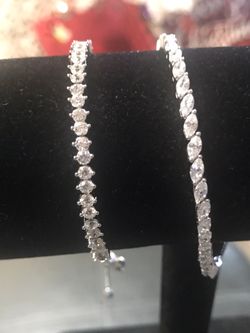 High Quality CZ 16.32 Ctw Adjustable Bracelet 