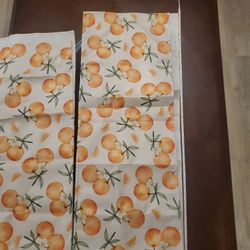 Runner Orange Floral 2 Pieces