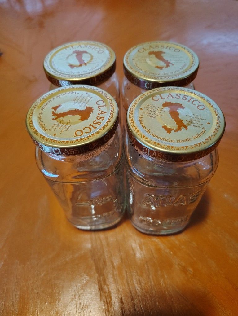 Classico Atlas Empty Mason Jars