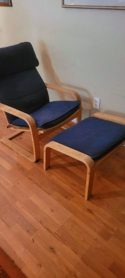 Outdoor chair with foot rest