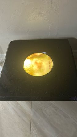 End Table granite and onyx