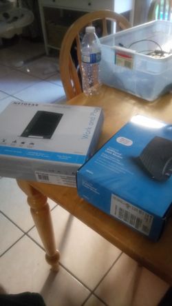 Netgear, Motorola modem and router