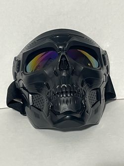 Black Skull Full Face Mask HALLOWEEN, bike/scooter/atv riding