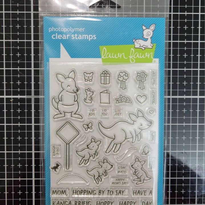 Lawn Fawn "Kanga-Rrific" Stamps.  NEW.