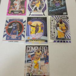 13 Lebron James NBA Insert Cards, Lakers