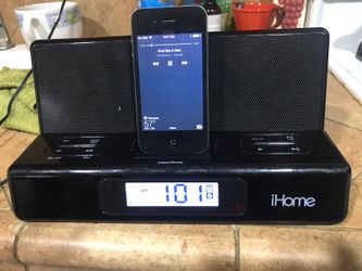 Ihome clock alarm and ipod player