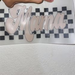 Mamá Heat Transfer Sticker 