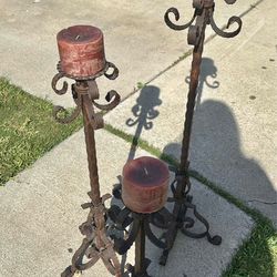 Heavy metal candle holders