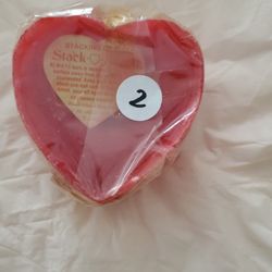 2 New Red Heart Candles $2 Each 