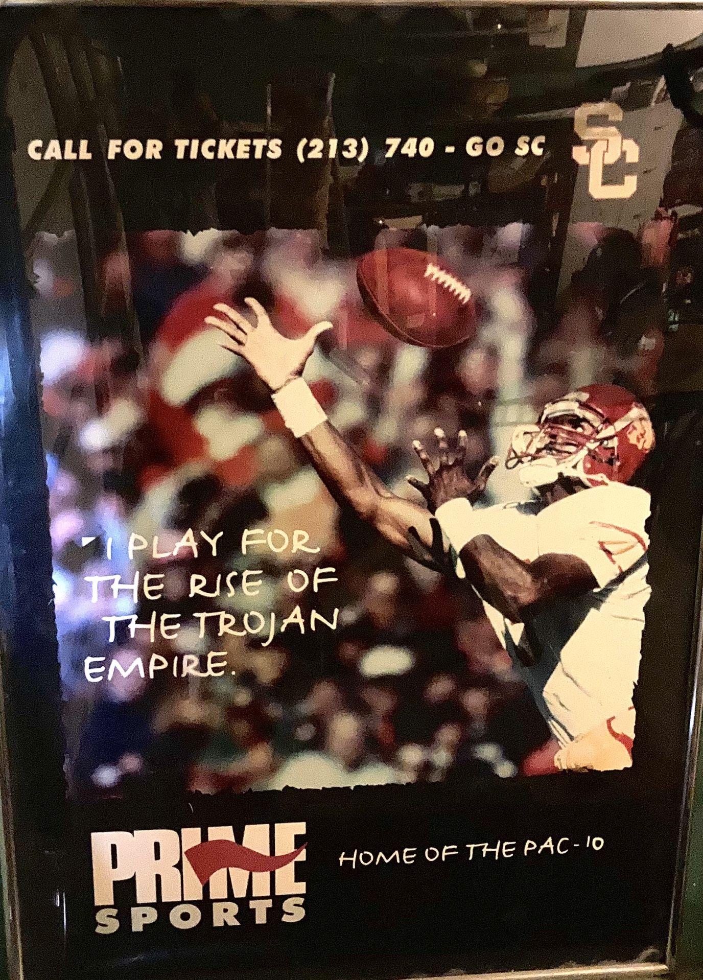 Vintage USC Football Poster - Main Image