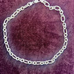 Italian Silver Rope Necklace 