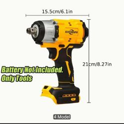 Cordless Impact Wrench - Compatible with Dewalt 20V Battery,  430N(430FT-LBS) High Torq