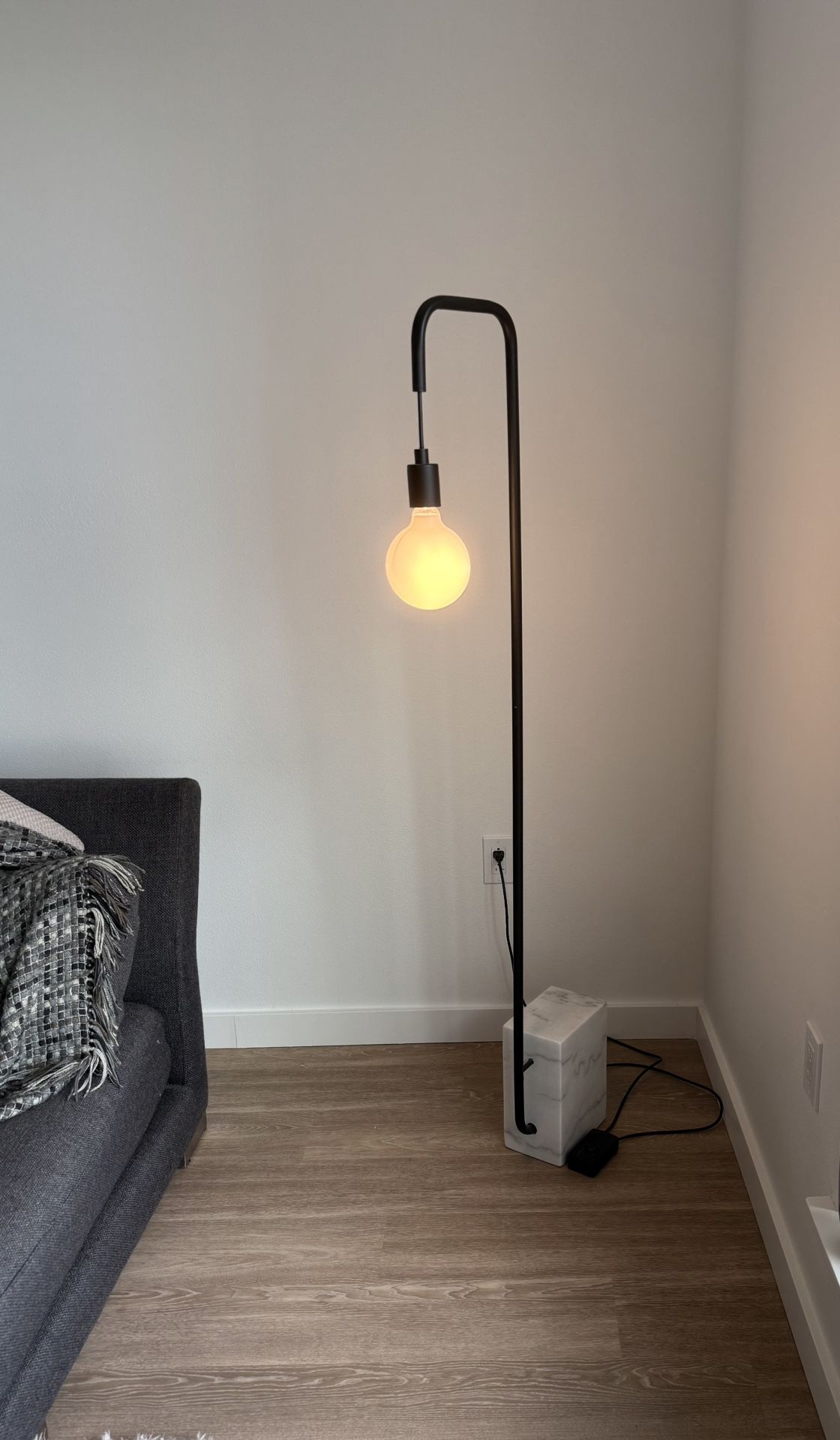 Floor Lamp - Marble Bottom