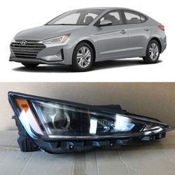 Halogen Headlight For 2019 2020 Hyundai Elantra Driver Passenger 