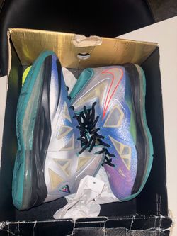 Nike LeBron 10 X Pure Platinum Size 11