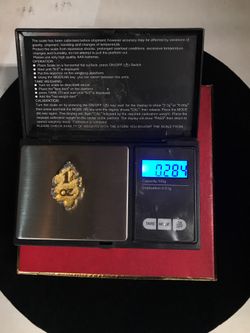 Ummmm, gold colored charm ... full of lies