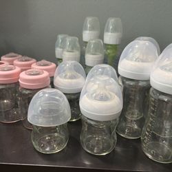 Baby Bottles And Shoes 