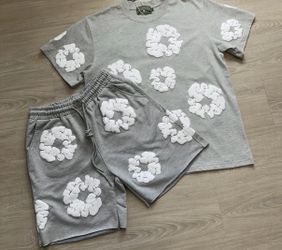 Denim tears short set