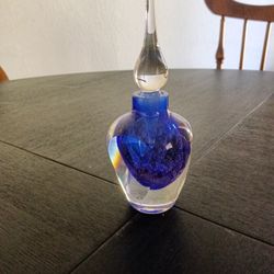 Vintage Perfume Dobbler Decorative Glass Bottle