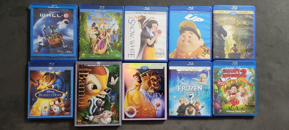 Disney Blu ray DVDs