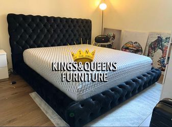 NEW KING BED FRAME WITH MATTRESS