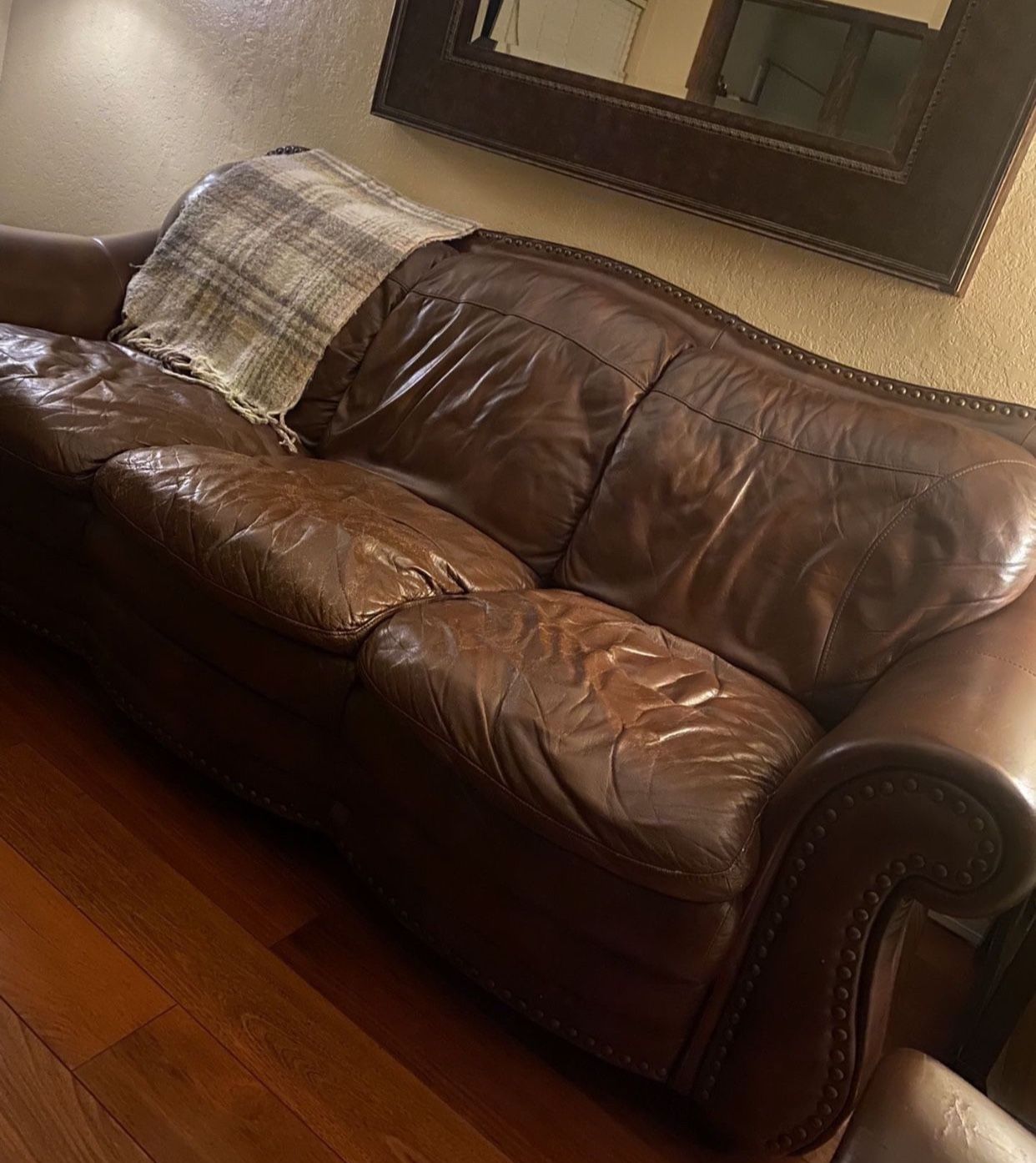 Leather couch