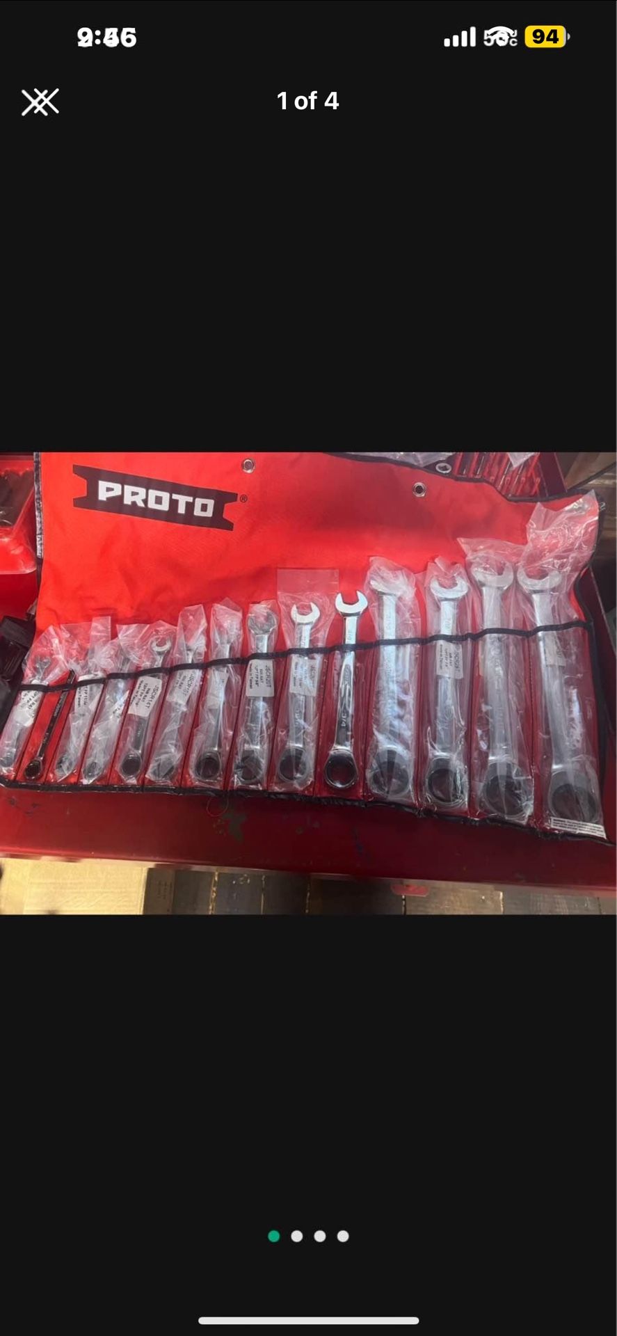 PROTO 14 Piece SAE Standard Ratcheting Wrench Set