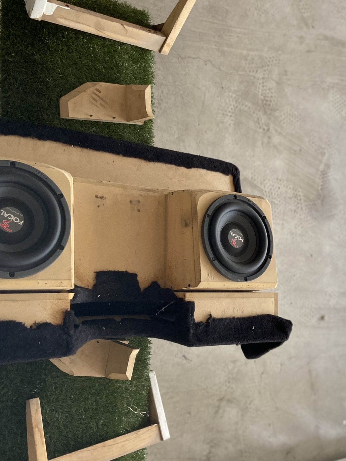 Porsche 911 (993) Rear Seat Delete With Focal Subwoofers