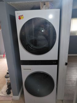 Stackable washer and dryer