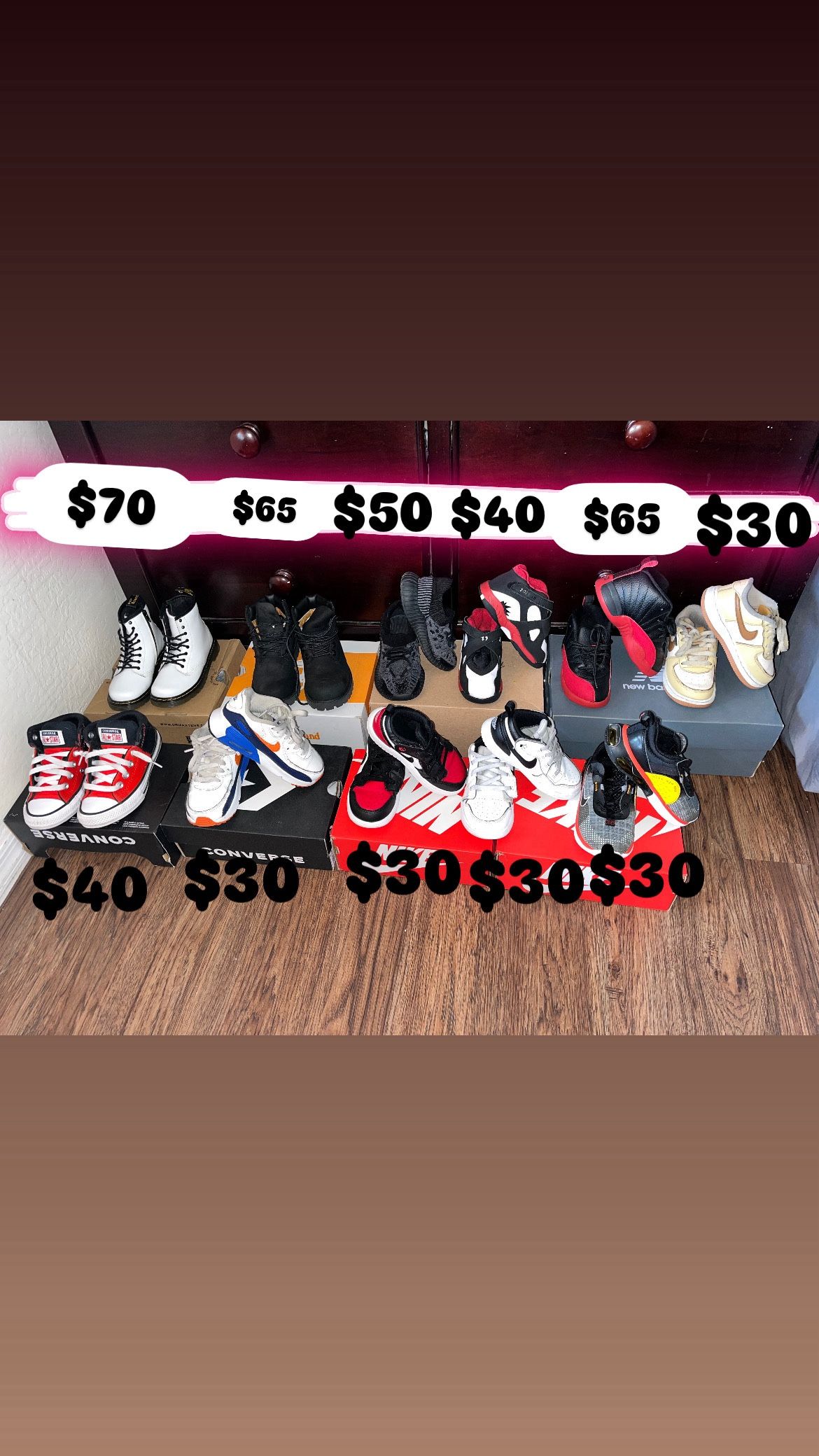 Jordan’s, Nikes, Yeezy’s