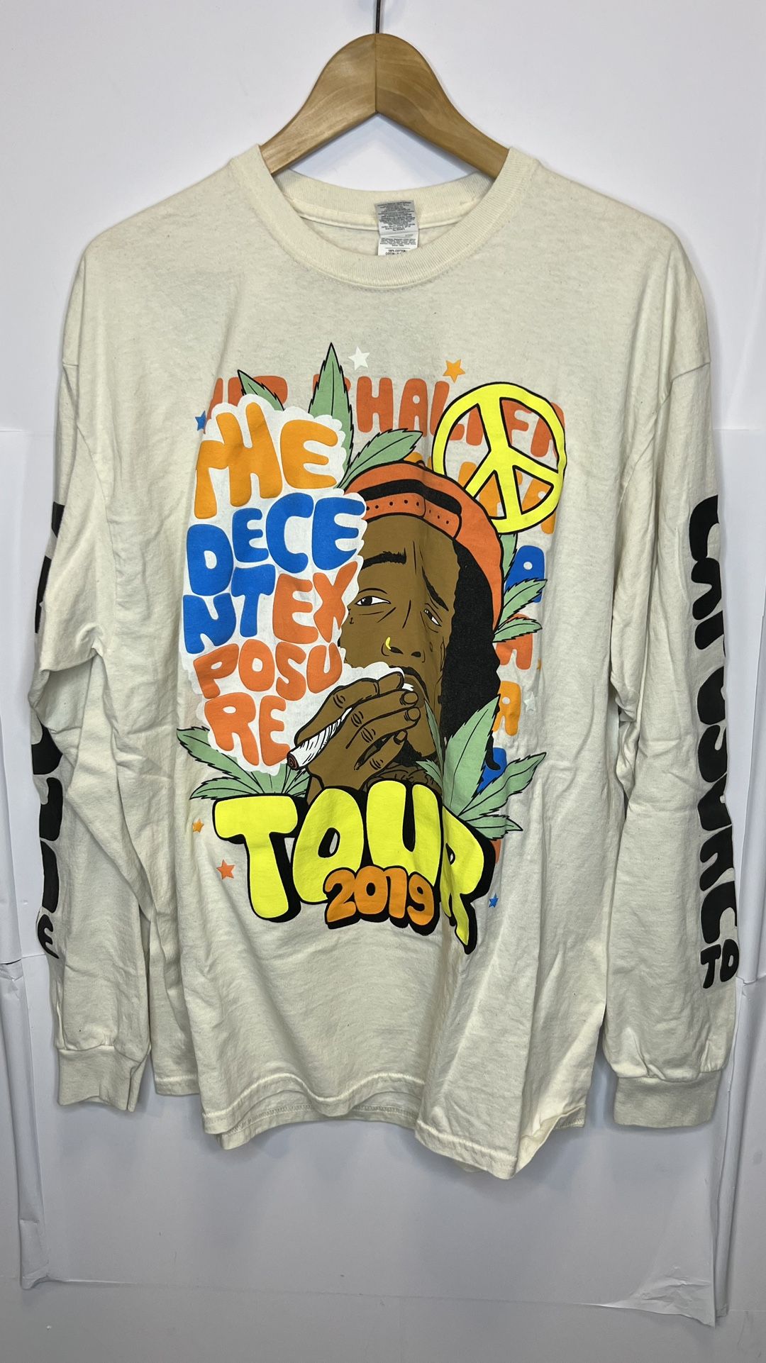 Wiz Khalifa 2019 The Decent Exposure Tour Long Sleeve Shirt XL Gildan