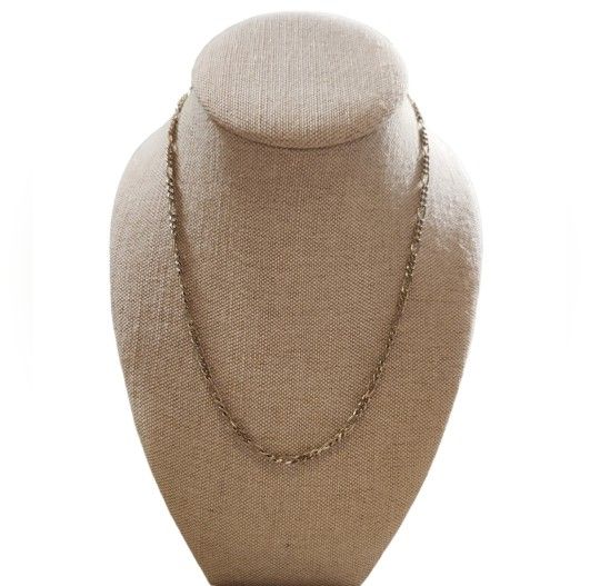 Gold Toned Figaro Chain 23"