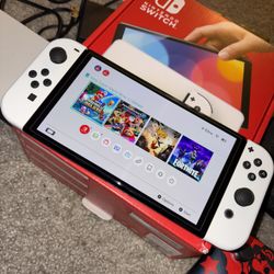 Switch Oled No Scratches With Temper Glass