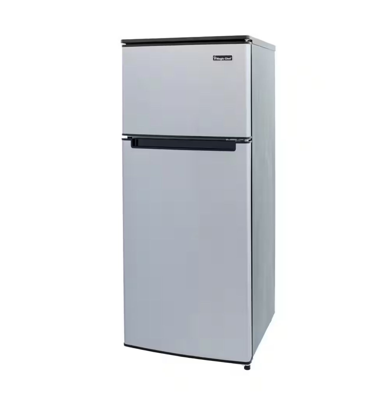 Magic Chef Fridge 4.5 cu. ft. 2 Door Mini Fridge in Stainless Look with Freezer
