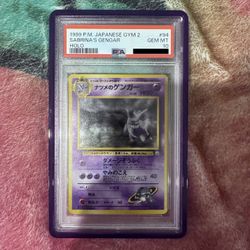 1999 Pokemon Japanese Gym 2 #94 Sabrina's Gengar -Holo PSA 10 GEM MINT Japanese Banned Art