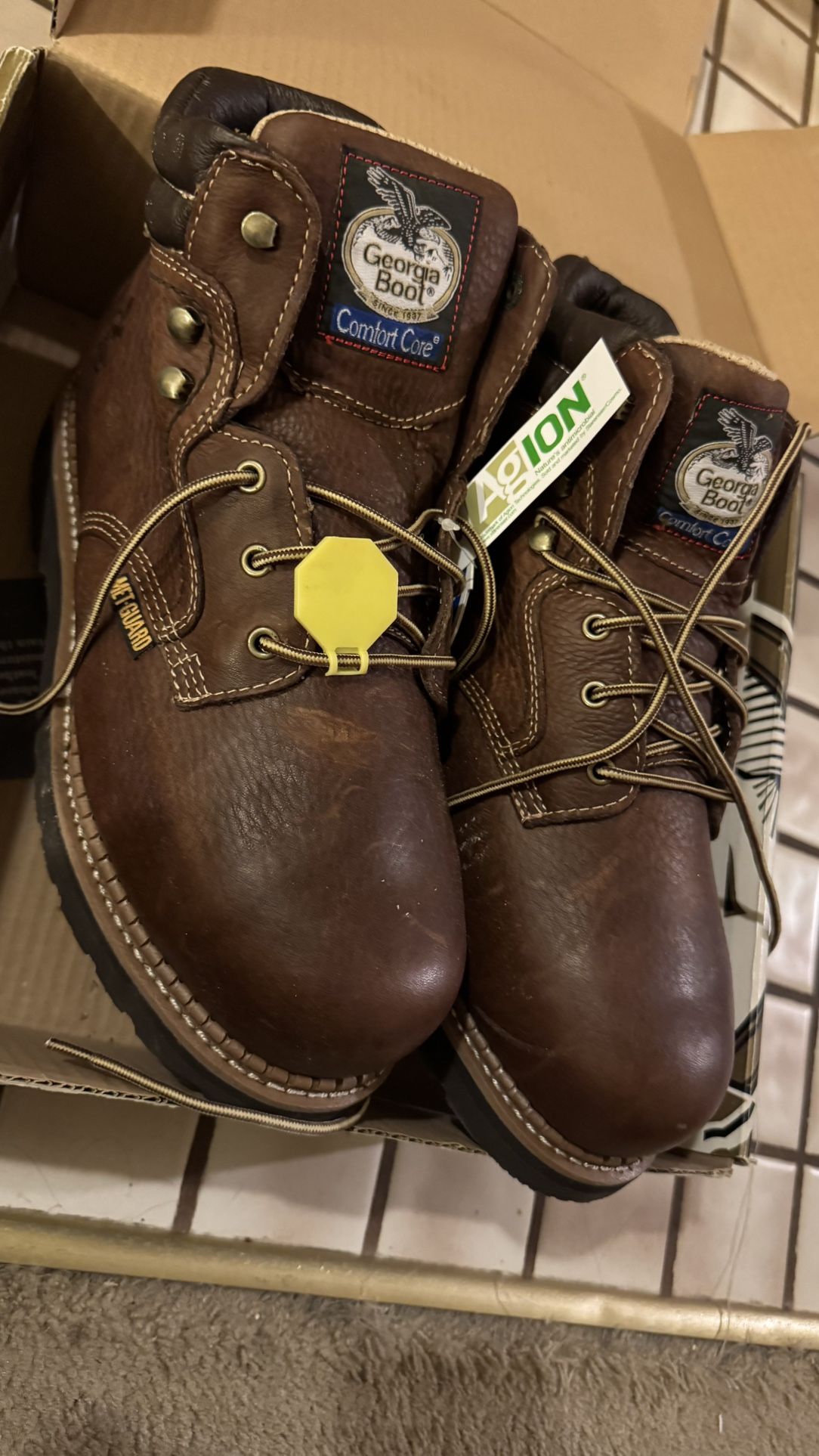 Georgia Boots Steel Toe Boots - Size 12E (Wide)
