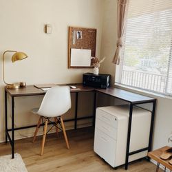 Loring Wood L Shaped Writing Desk Walnut Target x Project 62 for Sale in Carson CA OfferUp