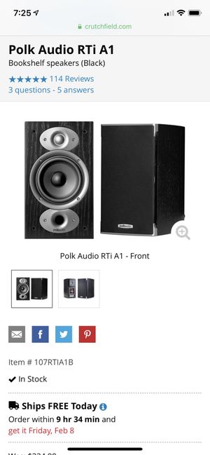 Polk Audio Csi3 Center Polk Audio Rti A1 For Sale In Bellevue