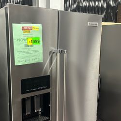 Refrigerator Stainless Steel 36” New Scratch And Dents Refrigerador 