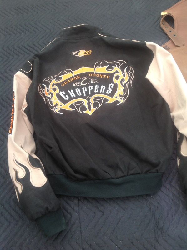 Orange County Chopper jacket in perfect condition. AlsoLeather vest and biker shirts.