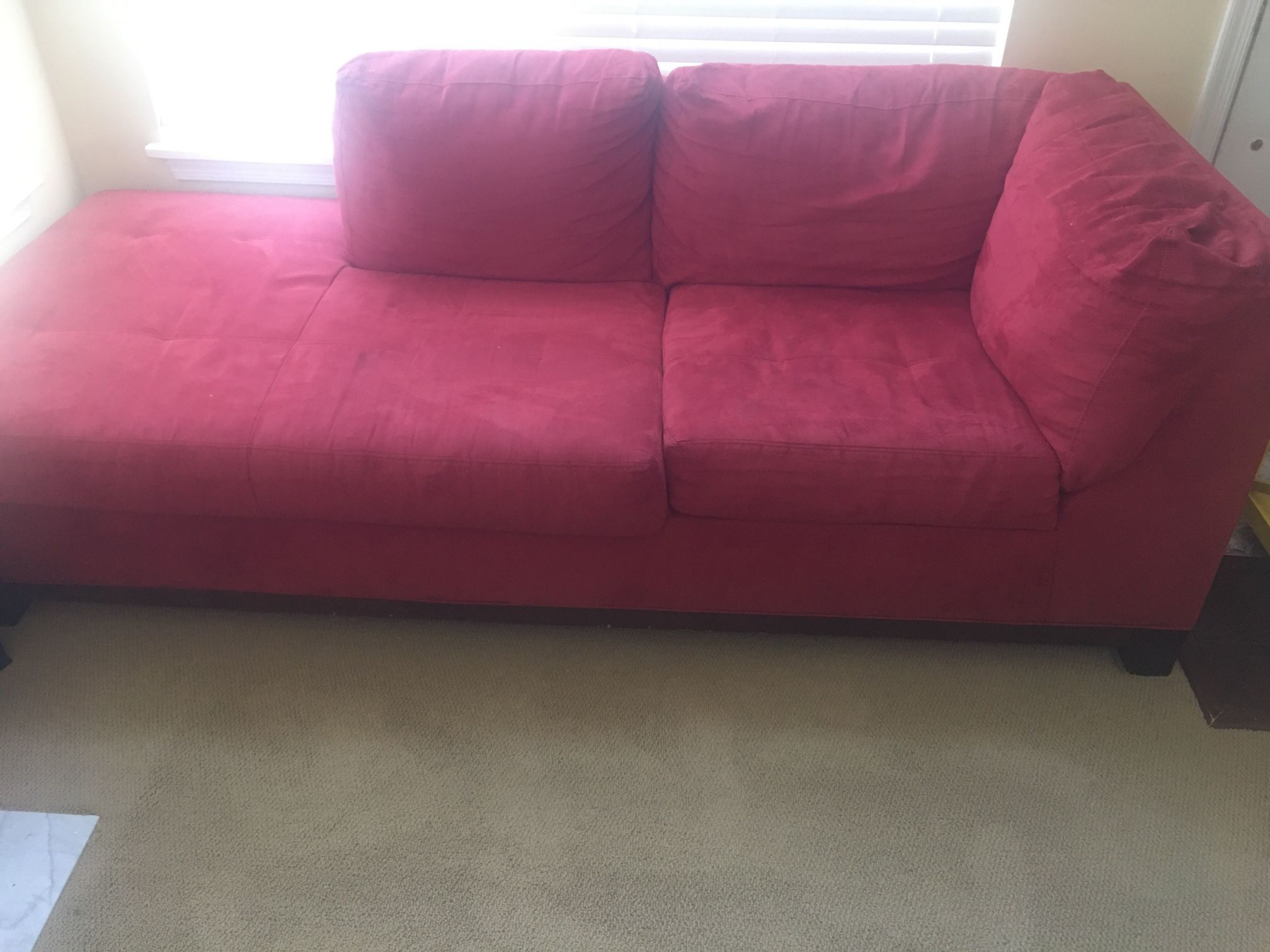 Sectional Red Couch