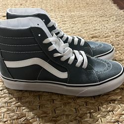 Blue/grey Vans 