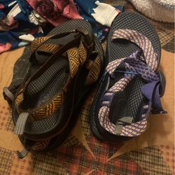 Chacos On Left Size 6 45 Dollars Ones On Right 35  Size 2 Dollars 