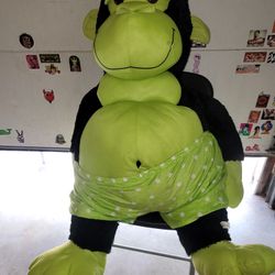 Giant 3.5ft Plush Green Gorilla – Hilarious, Soft, & Adorable!
