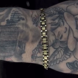 Rolex link 10k gold bracelet