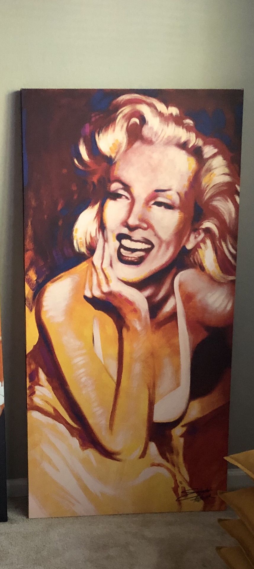 57.5” by 26” Large Marilyn Monroe Canvas Art $35